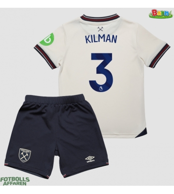 West Ham United Max Kilman #3 Bortaställ Barn 2025-26 Kortärmad (+ Korta byxor)
